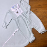 Macacão e Manta - Tricotil - Abelhinha - Verdinho